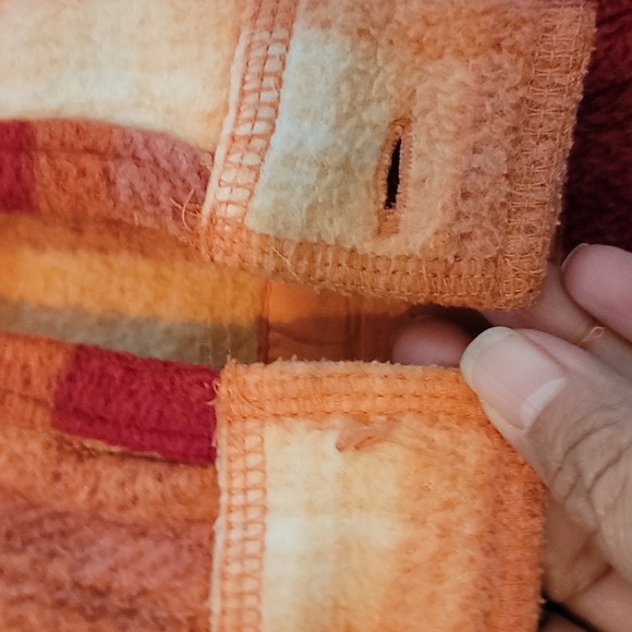 NY & CO Orange Snap Button Shacket Sz M Pocket Sherpa Fall Cowgirl Minimalist - Picture 13 of 13